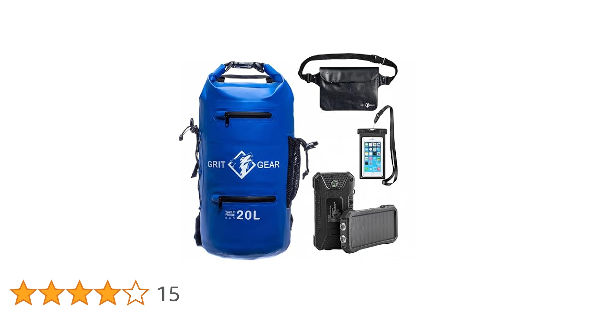 Waterproof Dry Bag 20L with Adjustable Strap, Waterproof